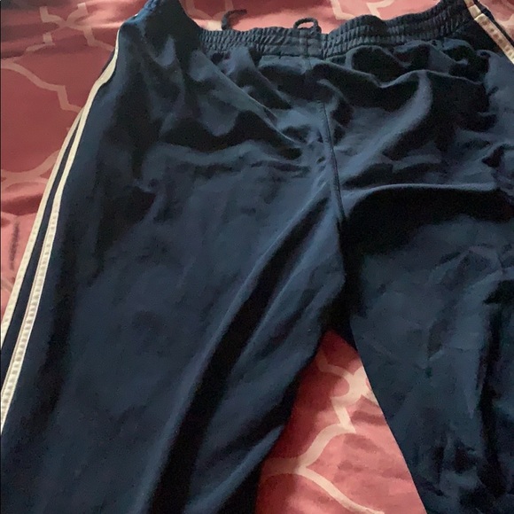 Navy Blue Adidas track pants - Picture 3 of 3